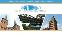 Desktop Screenshot of kath-wuppertal.de